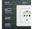 Розетка Metronex Electric Палермо одинарная с заземлением F00040101BEL 2