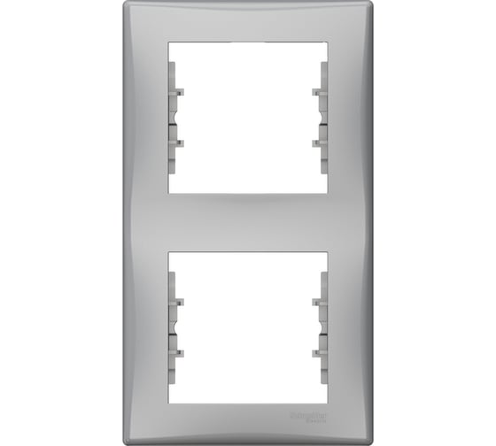 Вертикальная рамка 2-я Systeme Electric Sedna Алюминий SE SDN5801160 1