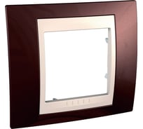 Рамка 1-м Systeme Electric UNICA Хамелеон терракотовый/бежевый SchE MGU6.002.551