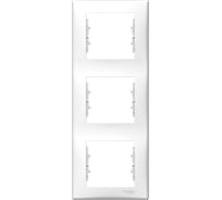 Вертикальная рамка 3-я Systeme Electric Sedna Белый SE SDN5801321