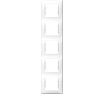 Вертикальная рамка 5-я Systeme Electric Sedna Белый SE SDN5801521