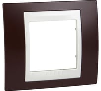 Рамка 1-ая Systeme Electric Unica Хамелеон Гранат/Бежевый MGU6.002.572