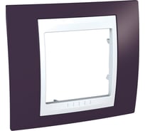 Рамка 1-ая Systeme Electric Unica Хамелеон Гранат/Белый MGU6.002.872