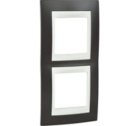 Вертикальная рамка 2-ая Systeme Electric Unica Хамелеон Какао/Бежевый MGU6.004V.571
