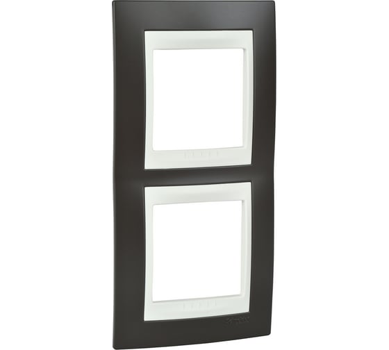 Вертикальная рамка 2-ая Systeme Electric Unica Хамелеон Какао/Бежевый MGU6.004V.571 1