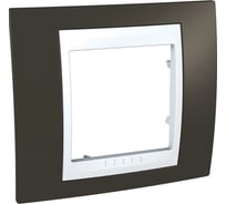 Рамка 1-ая Systeme Electric Unica Хамелеон Какао/Белый MGU6.002.871