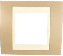 Рамка 1-ая Systeme Electric Unica Хамелеон Коричневый/Бежевый MGU6.002.574