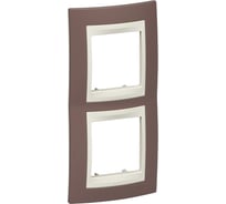 Вертикальная рамка 2-ая Systeme Electric Unica Хамелеон Лиловый/Бежевый MGU6.004V.576