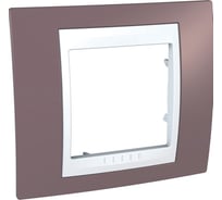 Рамка 1-ая Systeme Electric Unica Хамелеон Лиловый/Белый MGU6.002.876