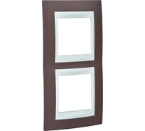 Вертикальная рамка 2-ая Systeme Electric Unica Хамелеон Лиловый/Белый MGU6.004V.876