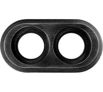 2 постовая рамка Bironi угольно-черный, на бревно 220мм BFC22-620-119