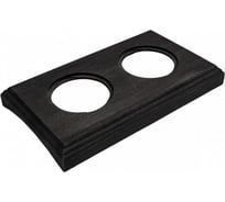 2 постовая рамка Bironi угольно-черный, на бревно 240мм, скрытого монтажа BF4C24-620-119