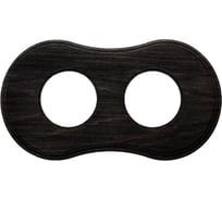 2-х постовая рамка Bironi угольно-черный, скрытый монтаж BF8-620-119