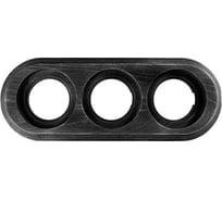 3 постовая рамка Bironi угольно-черный, на бревно 240мм BFC24-630-119