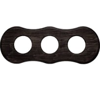 3-х постовая рамка Bironi угольно-черный, скрытый монтаж BF8 BF8-630-119