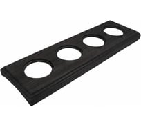 4 постовая рамка Bironi угольно-черный, на бревно 280мм, скрытый монтаж BF4C28-640-119