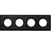 4-х постовая рамка Bironi угольно-черный, скрытый монтаж BF4 BF4-640-119