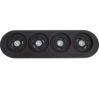 3 постовая рамка Bironi Ришелье накладной монтаж, цвет угольно-черный BF1-640-119