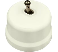 1 клавишный тумблерный выключатель Bironi ручка бронза B1-230-211-B