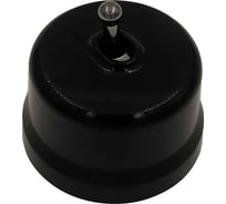 1 клавишный тумблерный выключатель Bironi ручка бронза B1-230-23-B