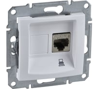 Компьютерная розетка Systeme Electric Sedna Бел 1-ая RJ45 кат. 6 UTP SE SDN4700121