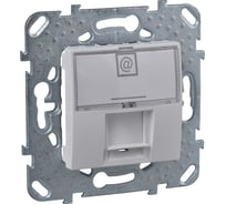 Компьютерная розетка Systeme Electric Unica Бел 1-ая кат 6 с полем для надписи MGU5.425.18ZD