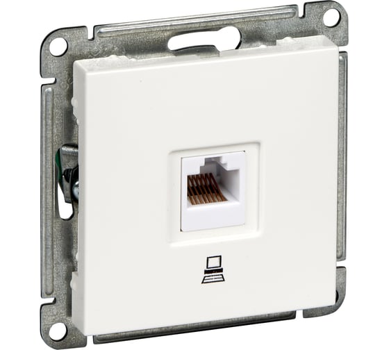 Компьютерная розетка Systeme Electric WESSEN 59 Шампань 1-ая RJ45 кат. 5e RSI-152K5E-4-86