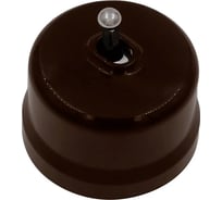 1 клавишный тумблерный выключатель Bironi ручка серебро B1-230-22-S
