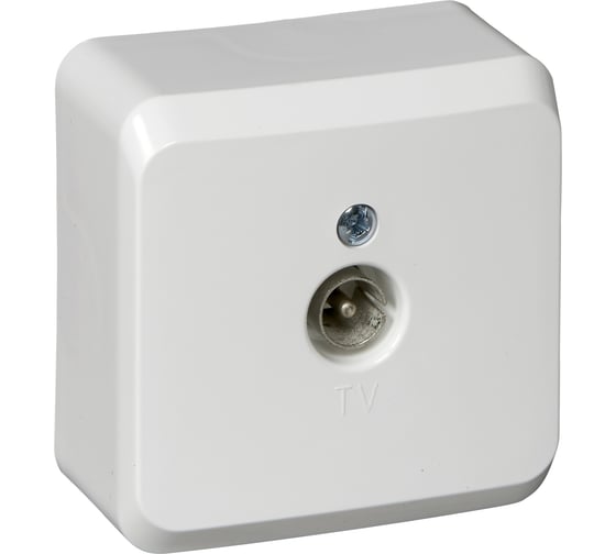 Розетка TV Systeme Electric Lexel Этюд Дача Темный бук единственная 0,7dB, наружная TVA-002T