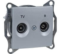 Розетка TV/R Systeme Electric Sedna Алюминий оконечная 1dB SE SDN3301660