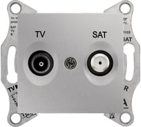 Розетка TV/SAT Systeme Electric Sedna Алюминий оконечная 1dB SE SDN3401660