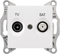 Розетка TV/SAT Schneider Electric Sedna Бел проходная 4dB SE SDN3401921