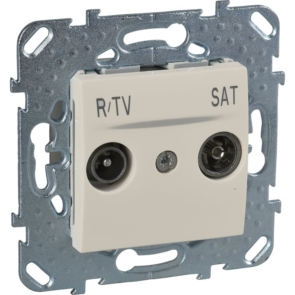 Розетка TV-SAT Systeme Electric Unica Беж оконечная MGU5.455.25ZD ...