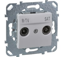 Розетка TV-SAT Systeme Electric Unica Бел проходная MGU5.456.18ZD