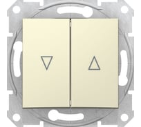 Жалюзийный выключатель Systeme Electric Sedna Беж с электрической блокировкой 10А SE SDN1300147