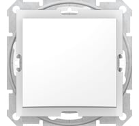 1-клавишный выключатель Systeme Electric Sedna Бел 10 А, IP44 SE SDN0100321