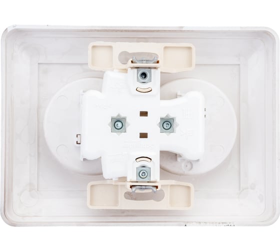 Двухместная розетка Systeme Electric WESSEN 59 Черный бархат б/з в сборе с рамкой RS16-254-68