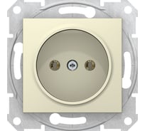 Механизм розетки Systeme Electric 1-м SEDNA без заземления, без шторок бежевый SchE SDN2900147