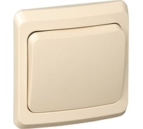 Выключатель кнопочный 1-клавишный Systeme Electric (Schneider Electric) Этюд, 10 А, кремовый, арт. KC10-001K