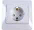 Розетка Systeme Electric 1-м GLOSSA с заземлением, защитные шторки белая SchE GSL000144 2