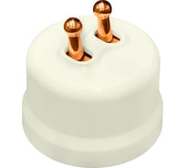 2 клавишный тумблерный выключатель Bironi ручка медь B1-232-211-C