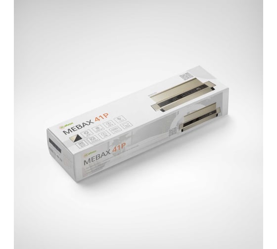 Блок розеток Mebax 41P 2 секции Серебро+Черный USB + type C + RJ45 + HDMI 00-00002595
