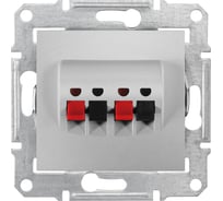 Аудиорозетка Systeme Electric Sedna Алюминий 2-я SE SDN5400160