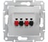 Аудиорозетка Systeme Electric Sedna Алюминий 2-я SE SDN5400160 1