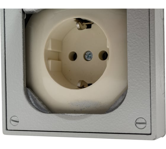 Двойная розетка ABL SCHUKO, IP41, 16A 2P+E, серый 1632490