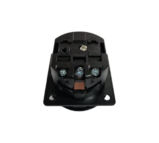 Приборная розетка ABL термопласт, фланец, IP54 16A 2P+E 250V, черный 1661000