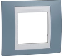 Рамка 1-ая Systeme Electric Unica Хамелеон Синий/Белый MGU6.002.873