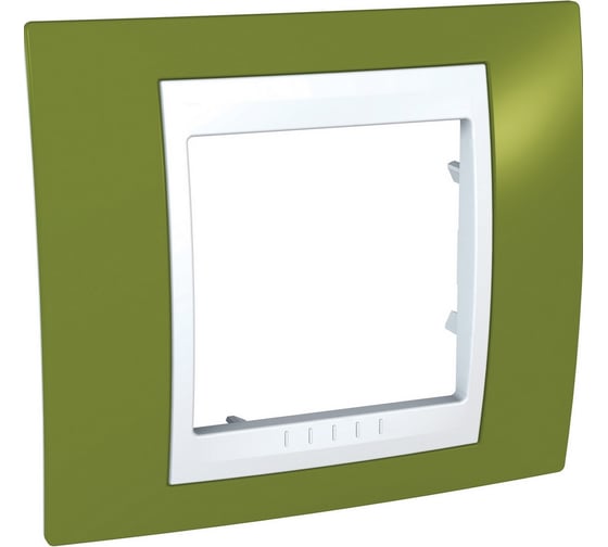 Рамка 1-ая Systeme Electric Unica Хамелеон Фисташковый/Белый MGU6.002.866 1