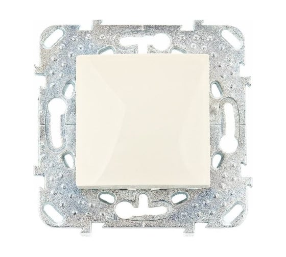 1-клавишный кнопочный выключатель Systeme Electric Unica Беж MGU5.206.25ZD