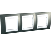 Горизонтальная рамка 3-ая Systeme Electric Unica Хамелеон Шампань/Белый MGU6.006.824
